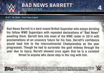 2015 Topps Chrome WWE #4 Bad News Barrett Back