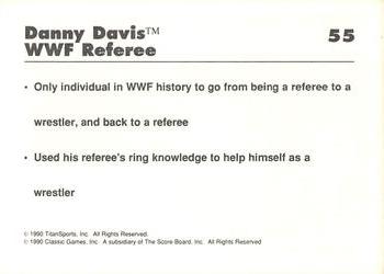 1989 Classic WWF #55 Danny Davis Back
