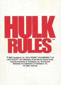 1989 Classic WWF #157 Hulk Rules Front