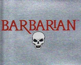 1990 Merlin WWF Superstars Stickers #134 Barbarian Logo Front