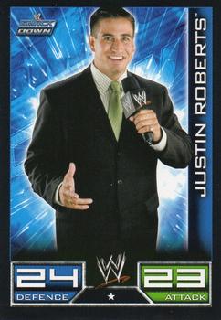 2008 Topps Slam Attax WWE #NNO Justin Roberts Front