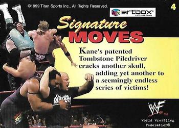 1999 Artbox WWF Lenticular Action #4 Kane's Tombstone Back