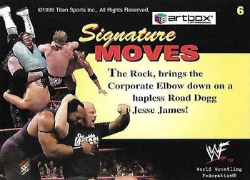 1999 Artbox WWF Lenticular Action #6 Corporate Elbow Back