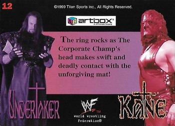 1999 Artbox WWF Lenticular Action #12 Chokeslam Back