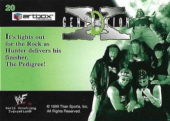 1999 Artbox WWF Lenticular Action #20 The Pedigree Back