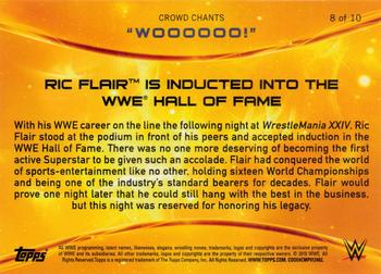 2015 Topps WWE - Crowd Chants: WOOOOOO! #8 Ric Flair Is Inducted into the WWE Hall of Fame Back