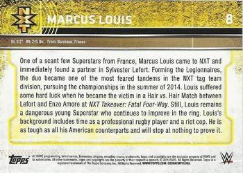 2015 Topps WWE - NXT Prospects #8 Marcus Louis Back