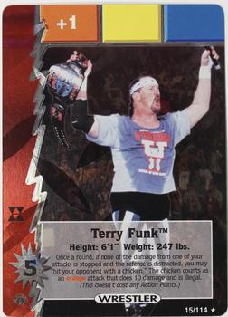 2000 Wizards Of The Coast WCW Nitro Hardcore Expansion #15 Terry Funk Front