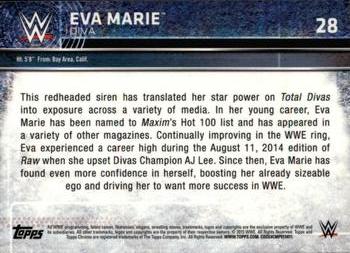 2015 Topps Chrome WWE - Refractor #28 Eva Marie Back