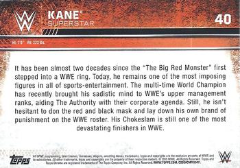 2015 Topps Chrome WWE - Refractor #40 Kane Back