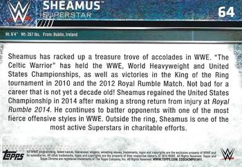 2015 Topps Chrome WWE - Refractor #64 Sheamus Back