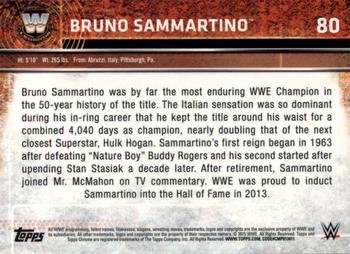 2015 Topps Chrome WWE - Refractor #80 Bruno Sammartino Back
