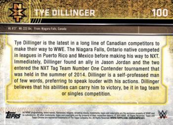 2015 Topps Chrome WWE - Refractor #100 Tye Dillinger Back