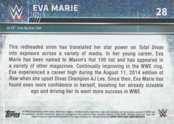 2015 Topps Chrome WWE - Atomic Refractor #28 Eva Marie Back