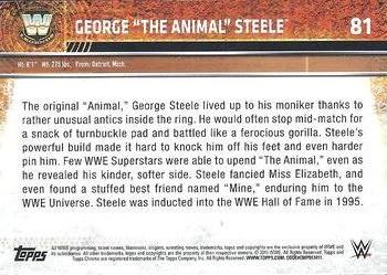 2015 Topps Chrome WWE - Atomic Refractor #81 George The Animal Steele Back