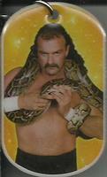 2015 Topps WWE Ringside Relic Dog Tags Inserts - Dog Tags #NNO Jake The Snake Roberts Front