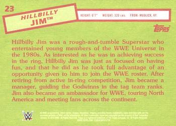 2015 Topps WWE Heritage #23 Hillbilly Jim Back