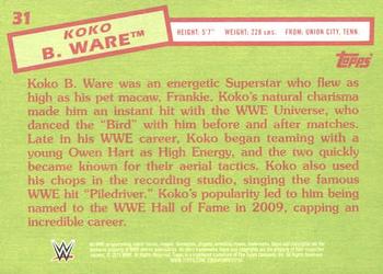 2015 Topps WWE Heritage #31 Koko B. Ware Back