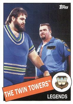 2015 Topps WWE Heritage #46 The Twin Towers Front