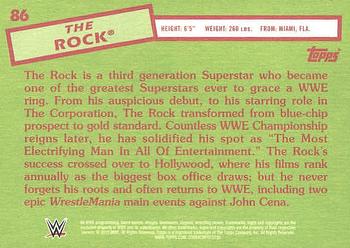 2015 Topps WWE Heritage #86 The Rock Back