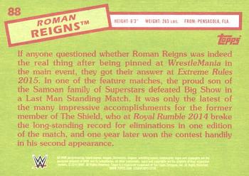 2015 Topps WWE Heritage #88 Roman Reigns Back