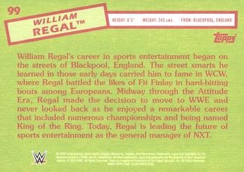 2015 Topps WWE Heritage #99 William Regal Back