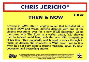 2015 Topps WWE Heritage - Then & Now #5 Chris Jericho Back