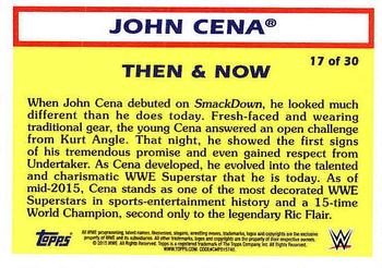 2015 Topps WWE Heritage - Then & Now #17 John Cena Back