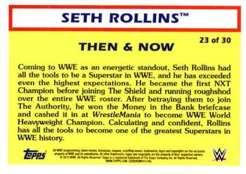 2015 Topps WWE Heritage - Then & Now #23 Seth Rollins Back