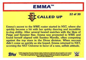 2015 Topps WWE Heritage - NXT Called Up #22 Emma Back