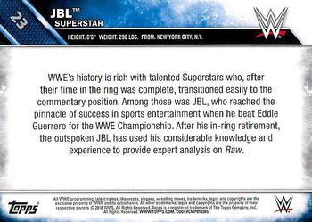 2016 Topps WWE #23 JBL Back