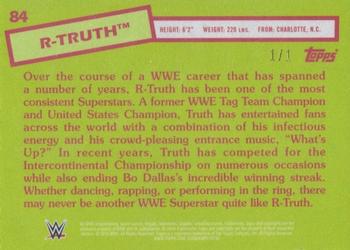 2015 Topps WWE Heritage - Red #84 R-Truth Back