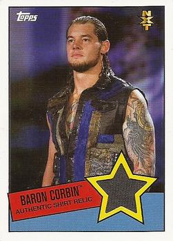 2015 Topps WWE Heritage - Swatch Relics #NNO Baron Corbin Front