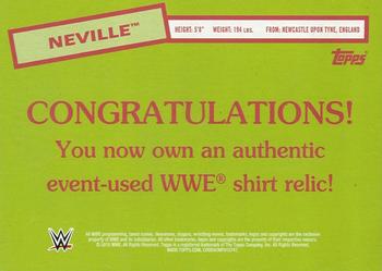 2015 Topps WWE Heritage - Swatch Relics #NNO Neville Back