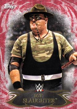 2015 Topps WWE Undisputed - Red #89 Sgt. Slaughter Front