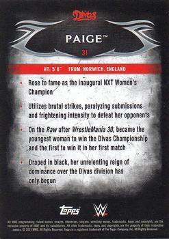 2015 Topps WWE Undisputed - Silver #31 Paige Back