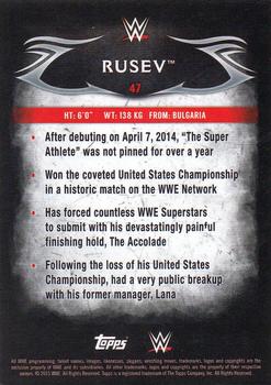 2015 Topps WWE Undisputed - Silver #47 Rusev Back
