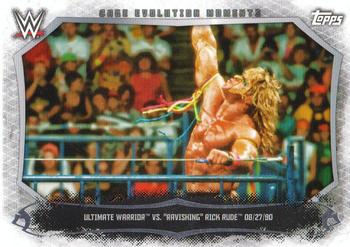 2015 Topps WWE Undisputed - Cage Evolution Moments #CEM-1 Ultimate Warrior / Rick Rude Front