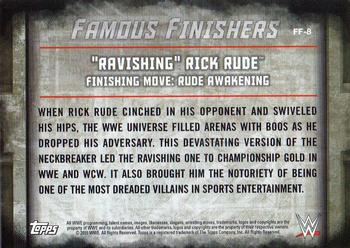 2015 Topps WWE Undisputed - Famous Finishers Black #FF-8 Rick Rude Back
