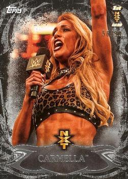 2015 Topps WWE Undisputed - NXT Prospects Black #NXT-8 Carmella Front