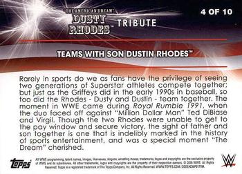 2016 Topps WWE Road to Wrestlemania - Dusty Rhodes Tribute #4 Teams with Son Dustin Rhodes Back