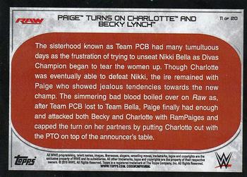 2016 Topps WWE Road to Wrestlemania - Short Prints #11 Paige Back