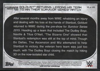 2016 Topps WWE Road to Wrestlemania - Short Prints #12 Goldust Back