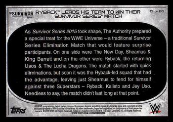 2016 Topps WWE Road to Wrestlemania - Short Prints #13 Ryback Back