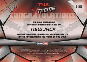 2010 TriStar TNA Xtreme - Autographs - Gold #X10 New Jack Back