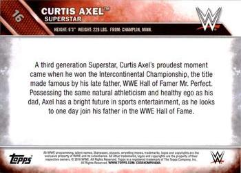 2016 Topps WWE - Bronze #16 Curtis Axel Back
