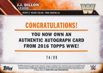 2016 Topps WWE - Autographs #NNO J.J. Dillon Back