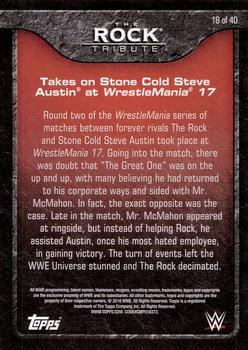 2016 Topps WWE - The Rock Tribute #18 The Rock Back