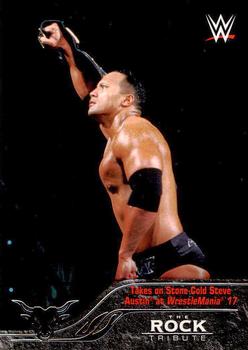 2016 Topps WWE - The Rock Tribute #18 The Rock Front