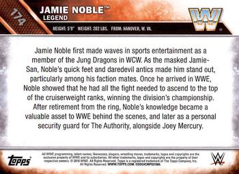 2016 Topps WWE Then Now Forever #174 Jamie Noble Back